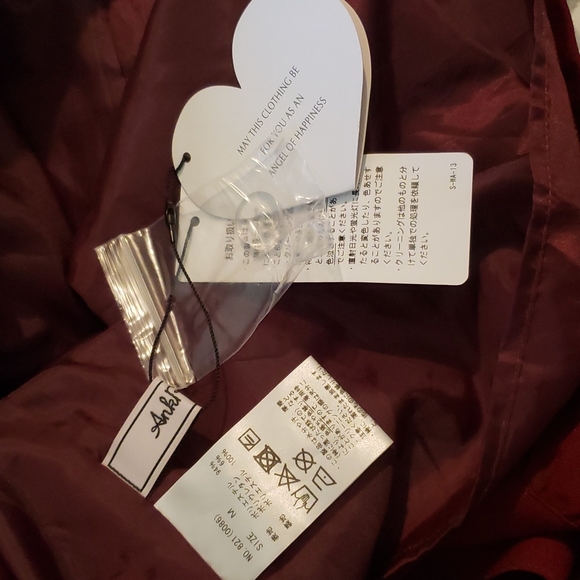 Ank Rouge Suspender Pencil Skirt Peplum Ruffle Burgundy Red - Picture 3 of 3